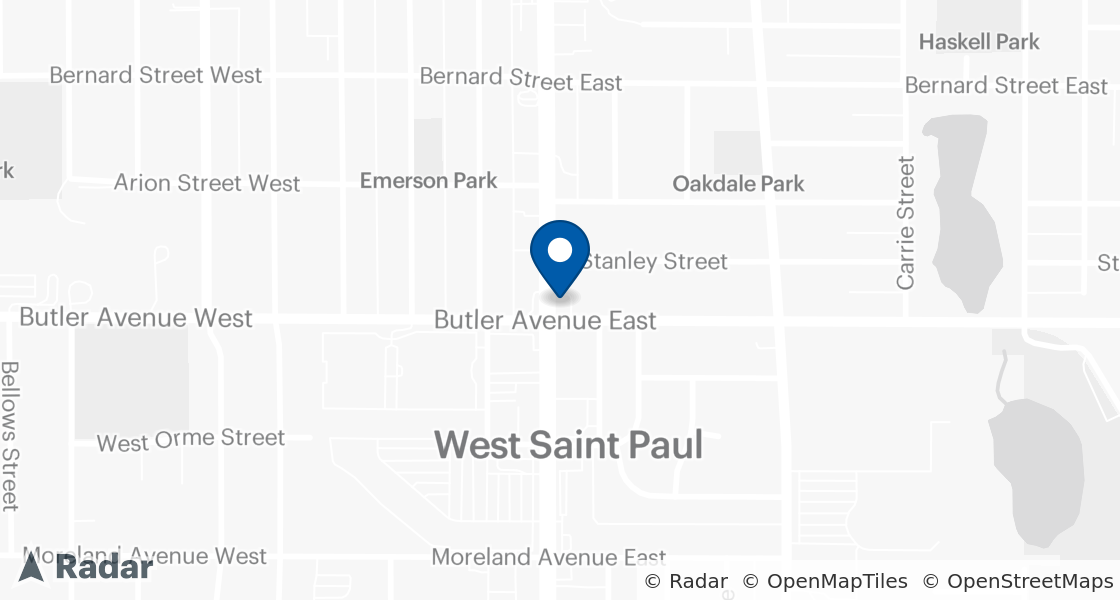 Map of Dairy Queen Location:: 1110 S Robert St, West Saint Paul, MN, 55118-1458
